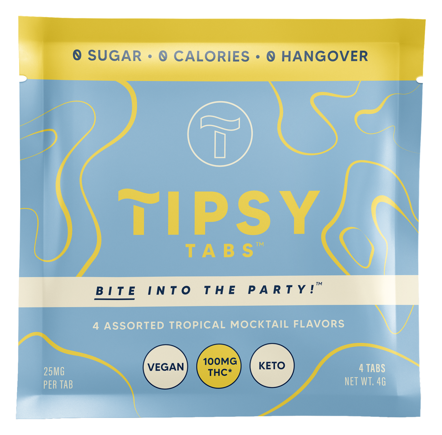 TipyTabs™ Party Bundle - 5 Packs of 4CT Assorted Tropical Flavored Tabs