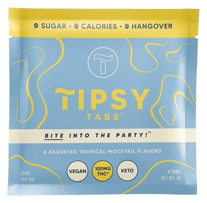 TipyTabs™ Party Bundle - 5 Packs of 4CT Assorted Tropical Flavored Tabs